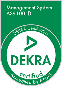 AS9100D Certified by DEKRA Certification, Inc.