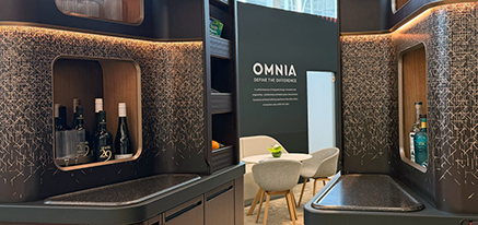 Classic aircraft galley countertop in flagship PolyStone composite